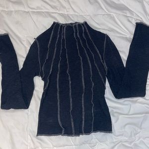 Urban Outfitters high neck ribbed top